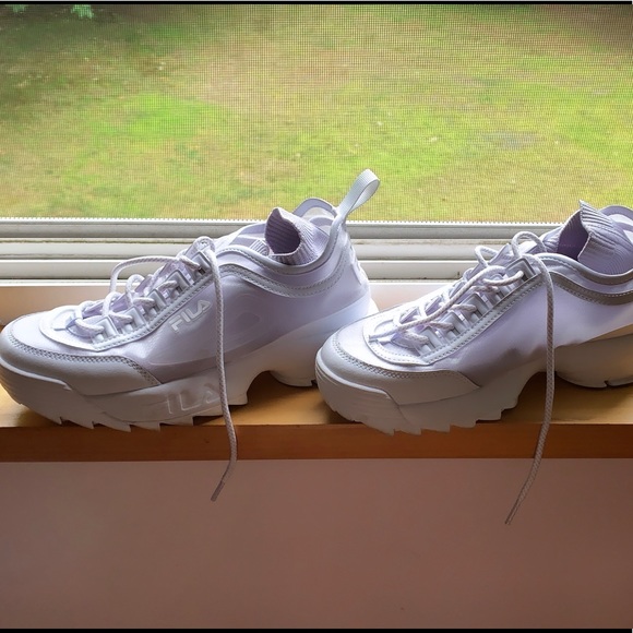 fila uo exclusive disruptor 2 sock sneaker